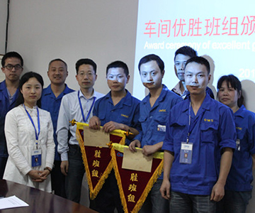 推行6SRQA月考評(píng)制度,奧瑪斯車間管理水平再上新臺(tái)階
